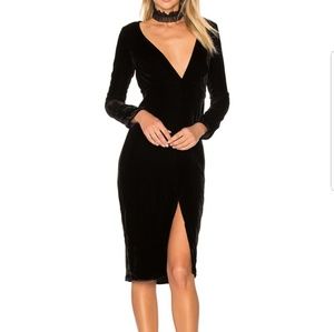 For Love and Lemons NWT blk velvet dress […
